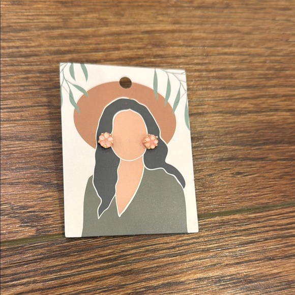 LC Lauren Conrad Jewelry - Lauren Conrad Pink Floral Stud Earrings